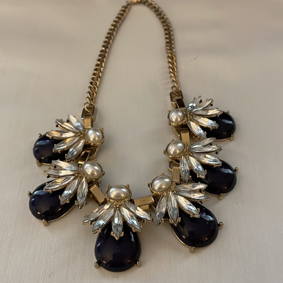 Estate jewelry rhinestone and pearl necklace - Picture 12 of 12